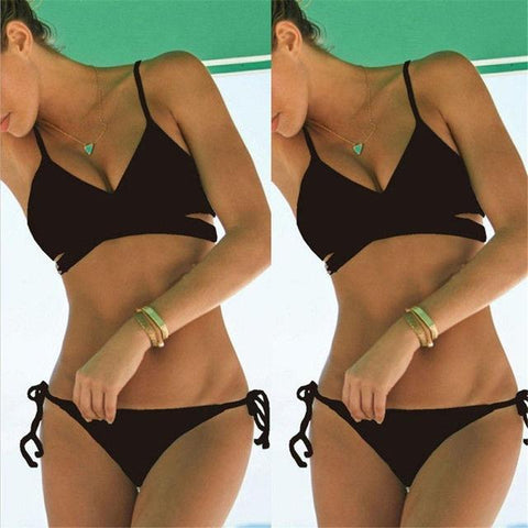 New 1PC Women Push Up Padded Bra Bikini Set