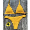 Image of 2018 Hot Sling Bikini Solid Color Bikini Set