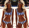 Image of Printed Black White Bikini Set