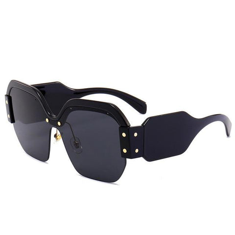 Oversized Fashion Mirror Sunglasses