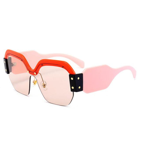 Oversized Fashion Mirror Sunglasses