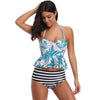 Image of Floral Two Piece Push Up High Waisted Bathing Suit