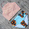 Image of Black Swimsuit Women High Waist Bikini Set