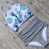 Image of Black Swimsuit Women High Waist Bikini Set