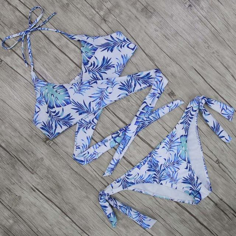 Sexy Criss Cross Bikini Set