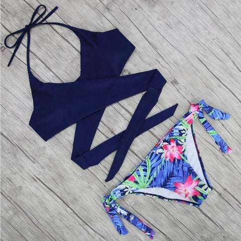 Sexy Criss Cross Bikini Set