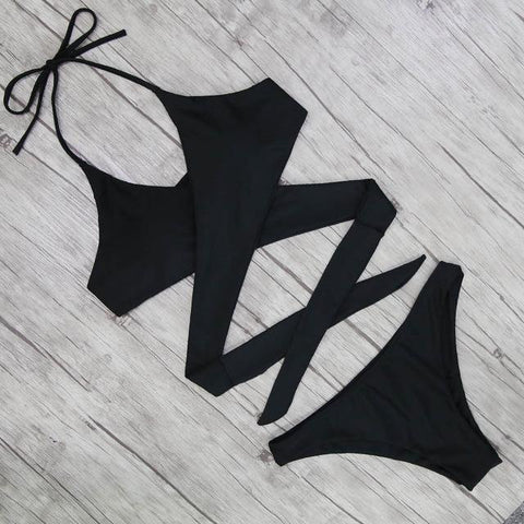 Sexy Criss Cross Bikini Set