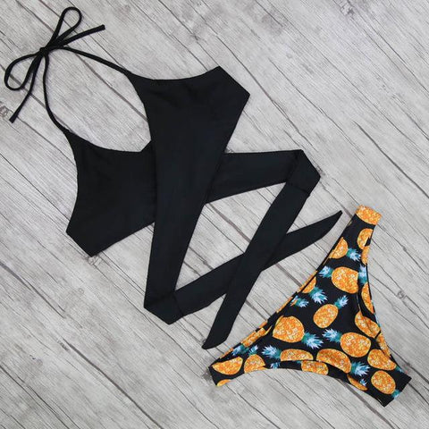 Sexy Criss Cross Bikini Set