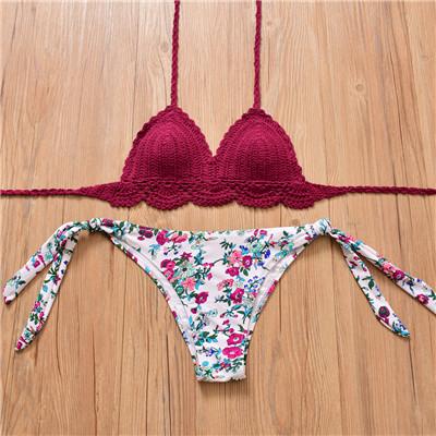 Crochet Bikini Handmade Knitted Swimsuit