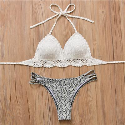Crochet Bikini Handmade Knitted Swimsuit