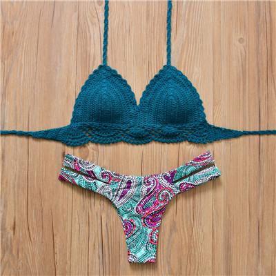 Crochet Bikini Handmade Knitted Swimsuit