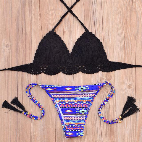 Crochet Bikini Handmade Knitted Swimsuit