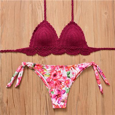 Crochet Bikini Handmade Knitted Swimsuit