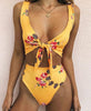 Image of Floral High Waist Bikini Set