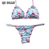 Image of Flamingo Printed Bikini Set