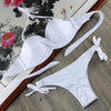 Image of Solid Strappy Bikinis Set