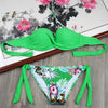 Image of Solid Strappy Bikinis Set