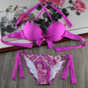 Image of Solid Strappy Bikinis Set
