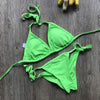 Image of Sexy Pure Color Bikini Set