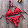 Image of Sexy Pure Color Bikini Set