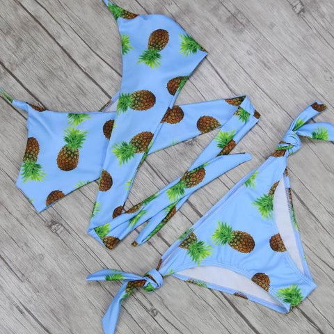 Sexy Criss Cross Bikini Set
