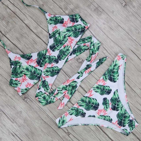 Sexy Criss Cross Bikini Set