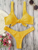 Image of Knotted Padded Thong Bikini Set