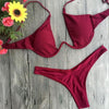 Image of Strapless Floral Print Bikini Set