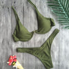 Image of Strapless Floral Print Bikini Set