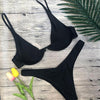 Image of Strapless Floral Print Bikini Set
