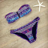 Image of Strapless Floral Print Bikini Set