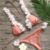 Image of Strapless Floral Print Bikini Set
