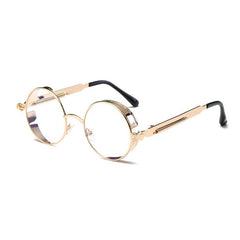 Round Flat Mirror Sunglasses