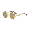 Image of Round Flat Mirror Sunglasses