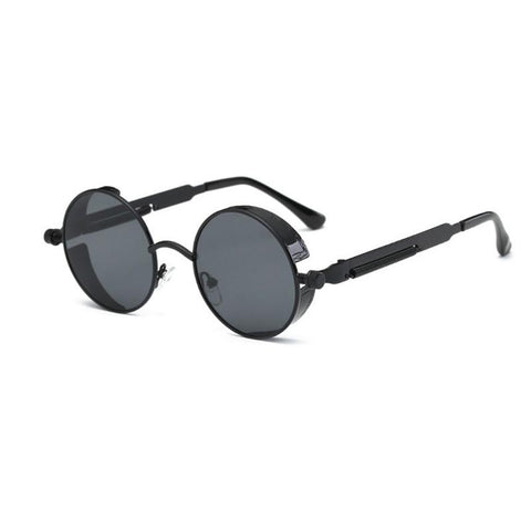 Round Flat Mirror Sunglasses