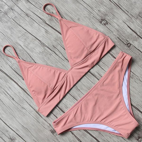 Pad Bra Bikinis Set