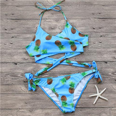 Green Nature Printed Swimsuit