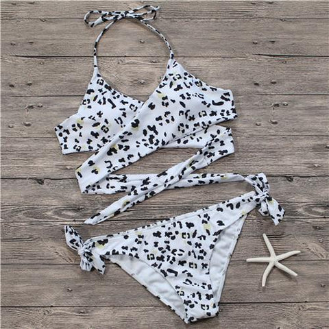 Green Nature Printed Swimsuit