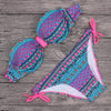 Image of Tribal Floral Diamonds Stripe Bathing Suit