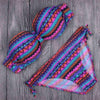 Image of Tribal Floral Diamonds Stripe Bathing Suit