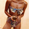 Image of High Waist Plaid Print Bathing Suit
