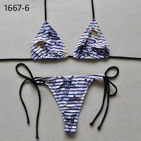 Sexy Solid Thong Bikini