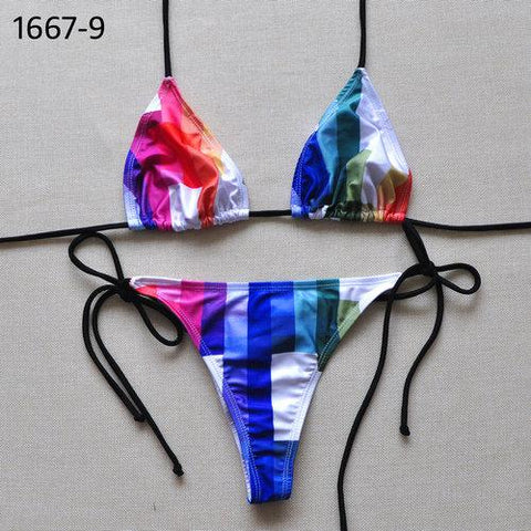 Sexy Solid Thong Bikini