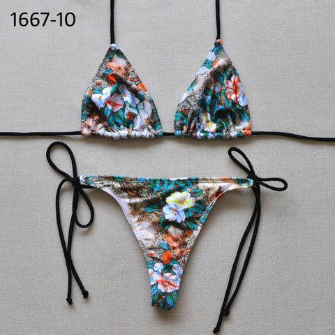 Sexy Solid Thong Bikini