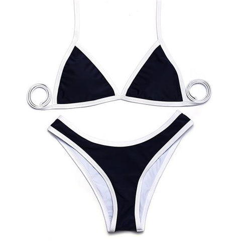Triangle High cCut Bikinis Set