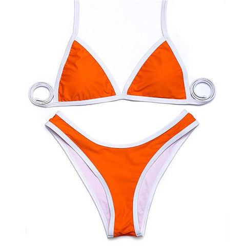 Triangle High cCut Bikinis Set
