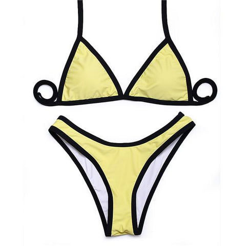 Triangle High cCut Bikinis Set