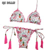 Image of Printed Bikini  Set Push Up