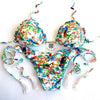 Image of Printed Bikini  Set Push Up