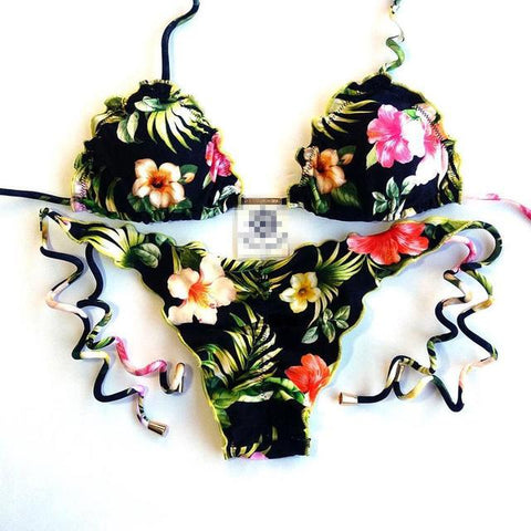 Printed Bikini  Set Push Up
